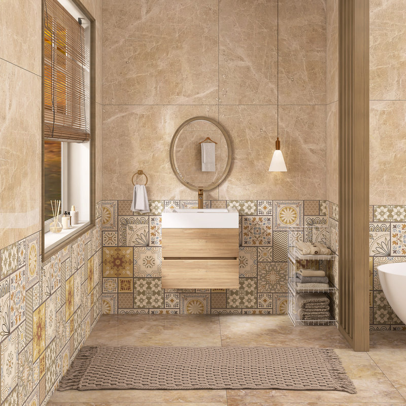 Meuble-lavabo mural simple 24 po avec surface solide 24 po, 24"