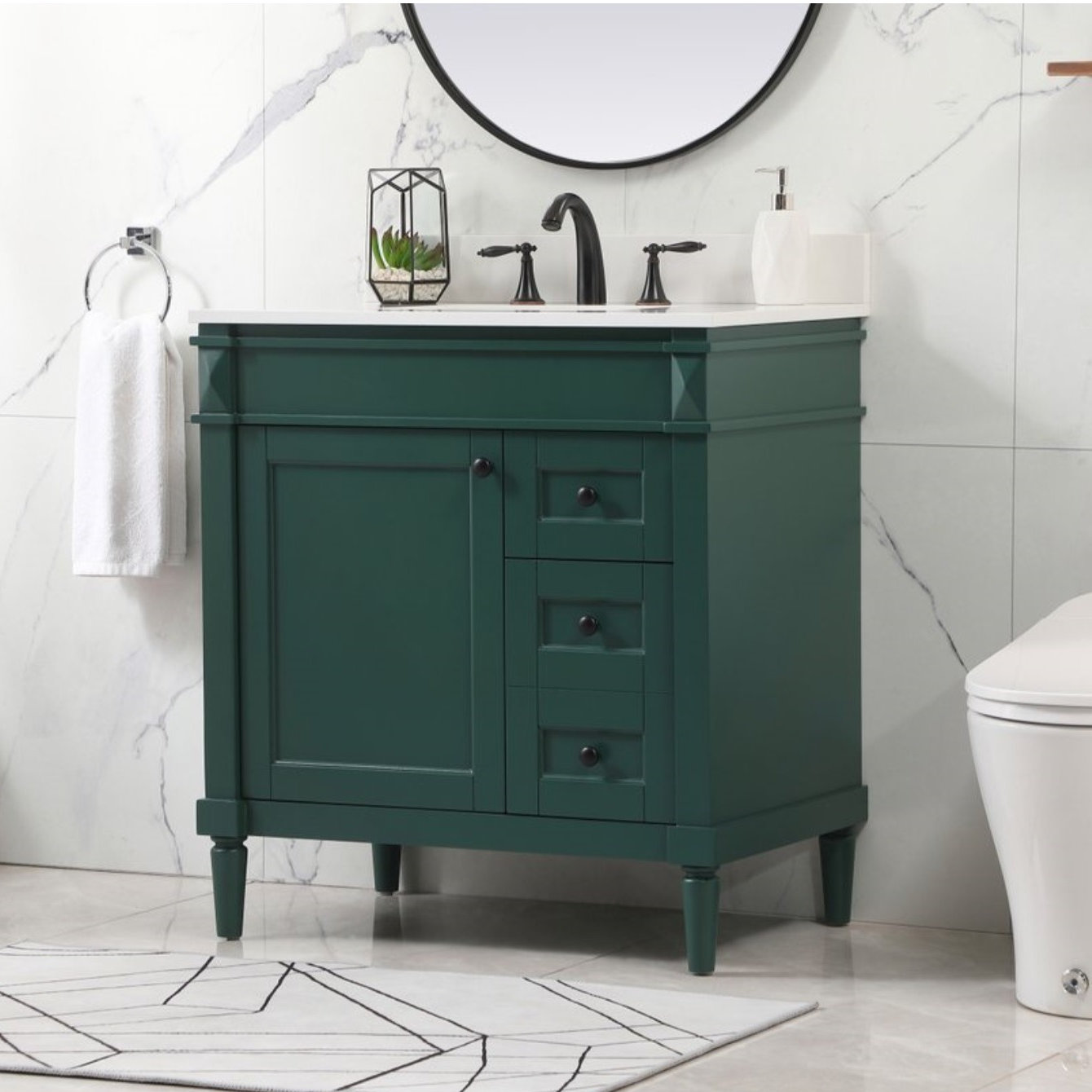 Readington 32'' Single Bathroom Vanity, Green
