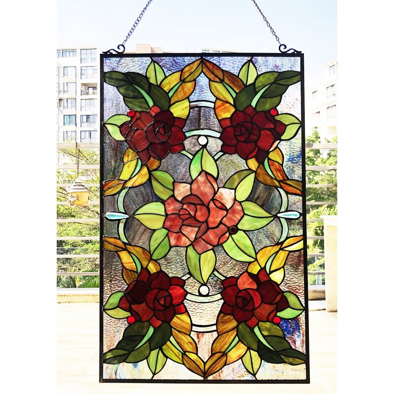Erin Floral And Plants Window Panel