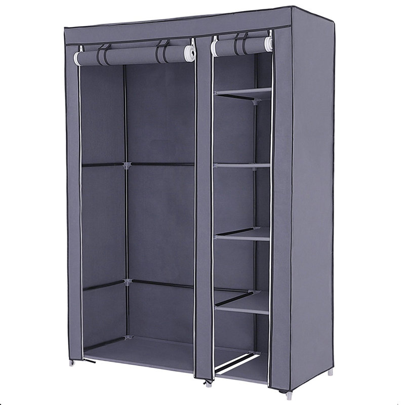 Mccary 110cm Portable Wardrobe, Grey