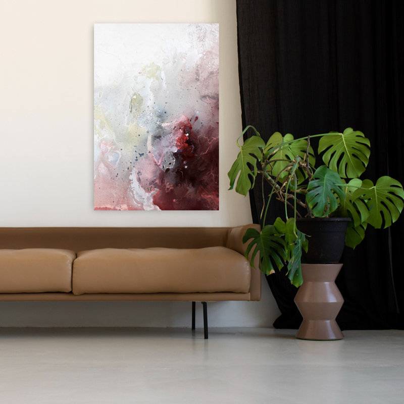 Still Water 7, art contemporain abstrait, H 48 po x l 32 po