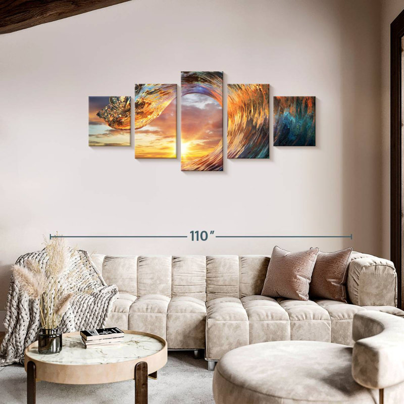 Sunset Wave, 36" H x 80" W