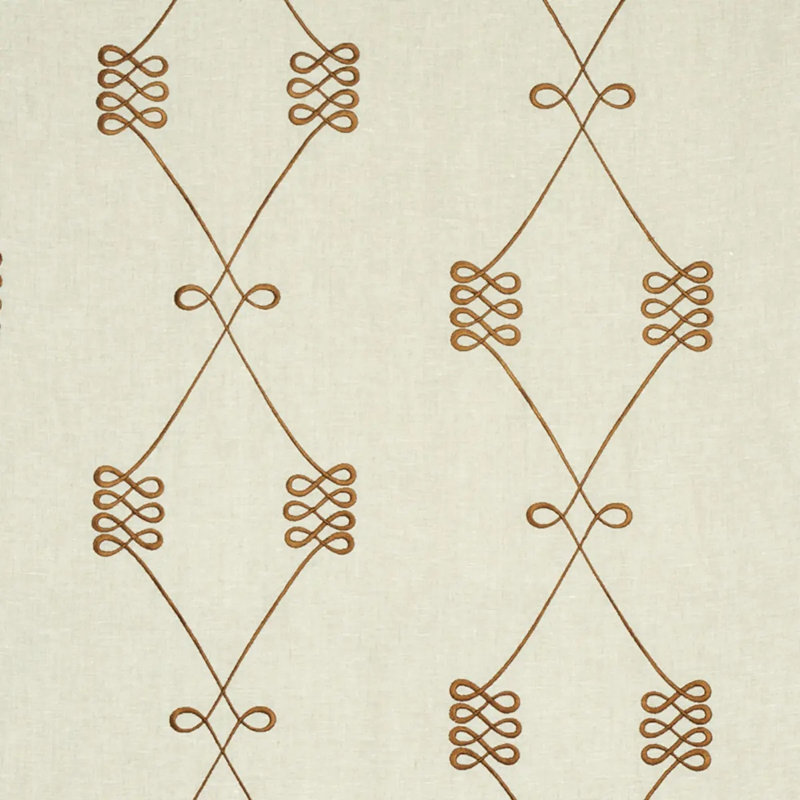 Nicolette Embroidery Fabric, Tan/ Neutral/ Brown