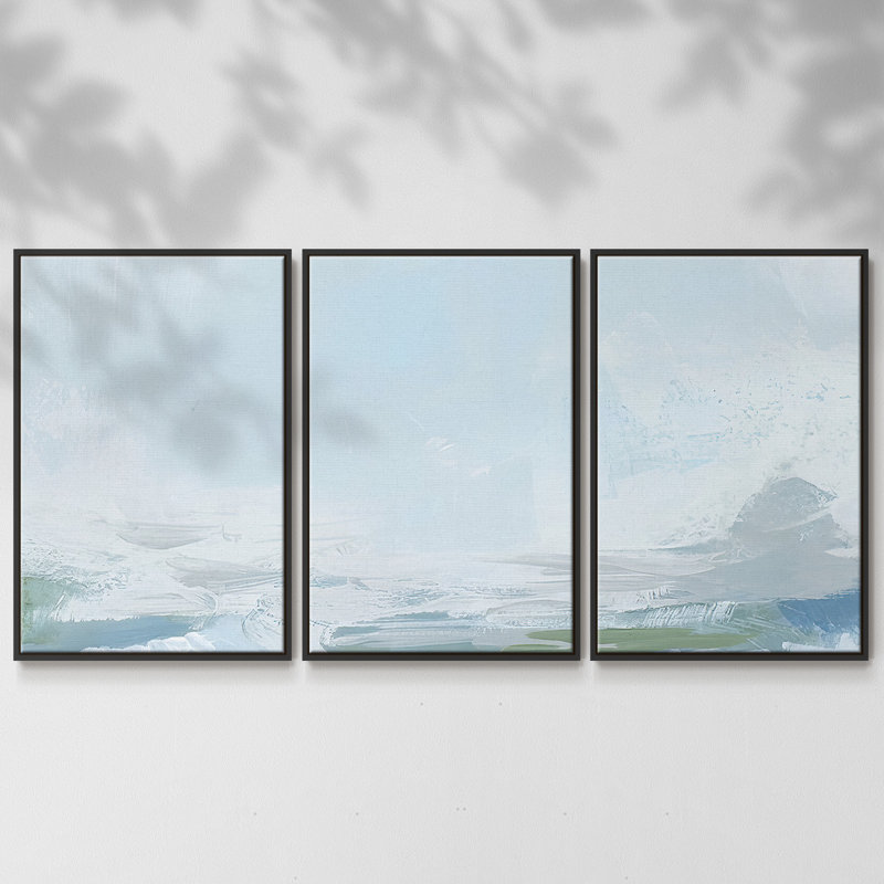 Shetland Sky II - Toile encadrée multi-pièces, Noir, H 40 po x l 78 po x P 2 po