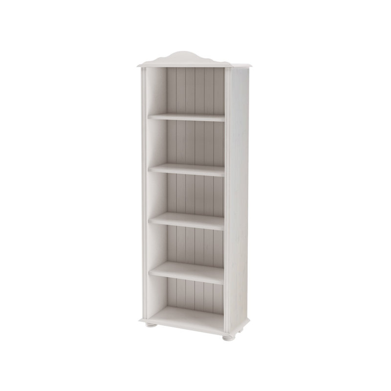 Adelanto 181 cm H x 77 cm W Standard Bookcase, White