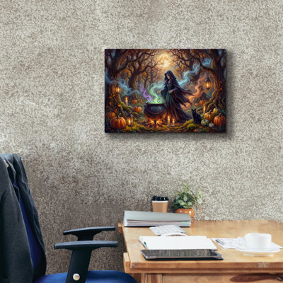 " Halloween Witch Cauldron " Print