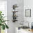 Monya 4-Tier Ladder Bracket Floating Wall Shelves-157606756