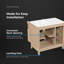 OVE Decors Solas 36 po Meuble-lavabo autoportant simple en bouleau Sahara-121369877-121369879