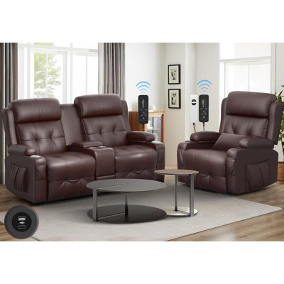 Roska Faux Leather Heated Massage Chair