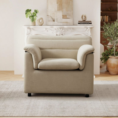 Fauteuil surdimensionné de 97 cm (38 pouces) recouvert de chenille, fauteuil d'appoint idéal pour le salon, la chambre ou un appartement.