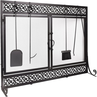 Dannielynn Steel Fireplace Screen