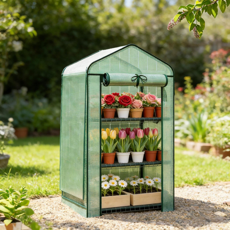 Petite serre, mini serre pratique, 50" H x 27.6" W x 19.7" D, Green