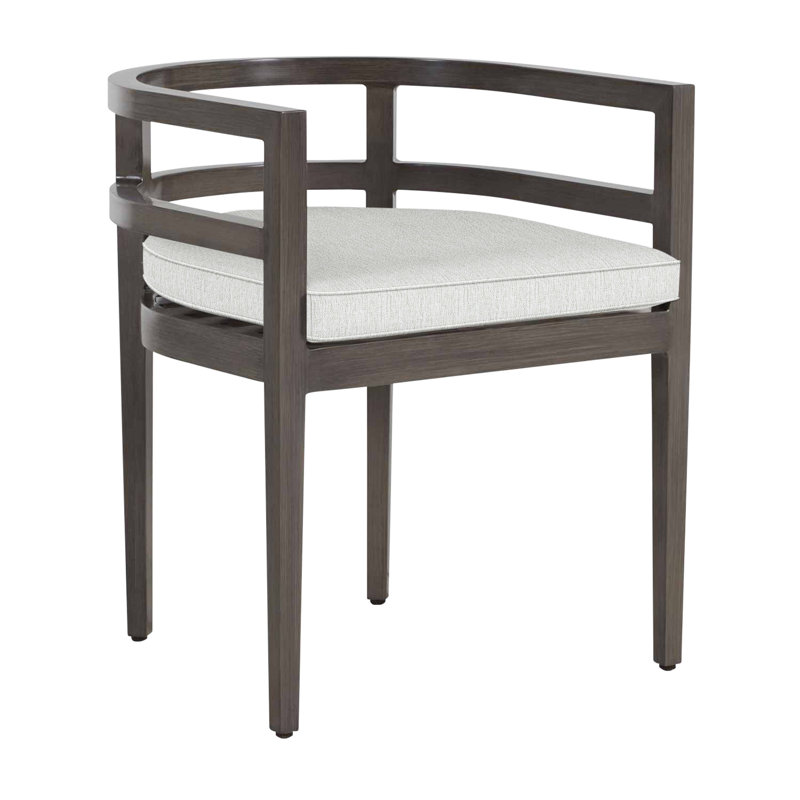 Chaise avec accoudoirs en aluminium Santa Barbara, Trépointe, Bali perle