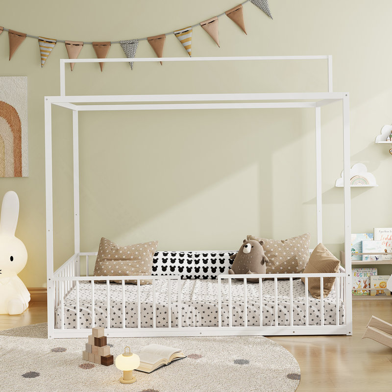 Lit convertible 3-en-1 Montessori, Simple, Blanc