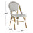 Casidy Wicker Premium All-Weather Wicker Outdoor Dining Side Chair-738386709