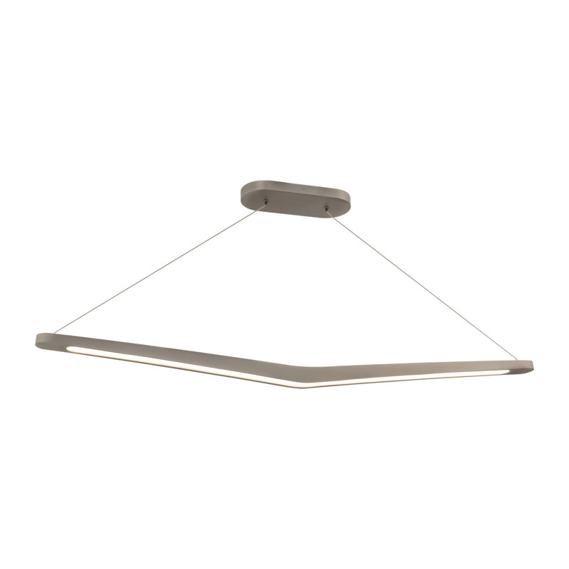Alleron LED Linear Pendant, Brushed Nickel, 3000K
