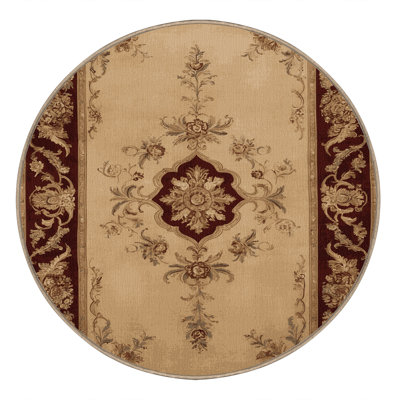 Machine Washable French Brown Area Rug