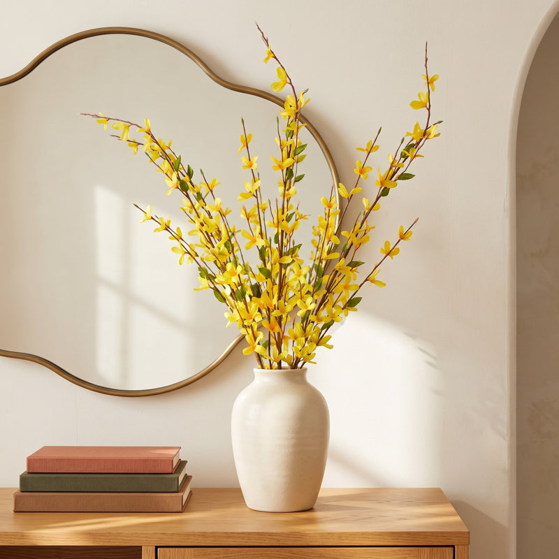 35" Forsythia Spray x4