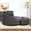 Fauteuil demi-tonneau avec repose-pieds-1165393979