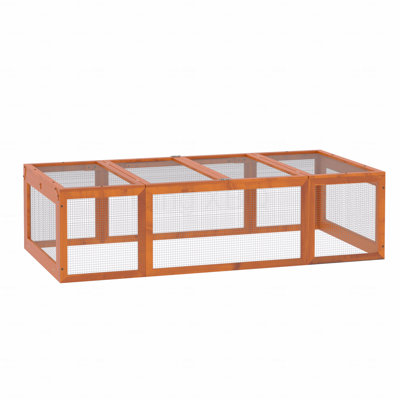 Grand refuge en bois pour lapin et huche pour petits animaux