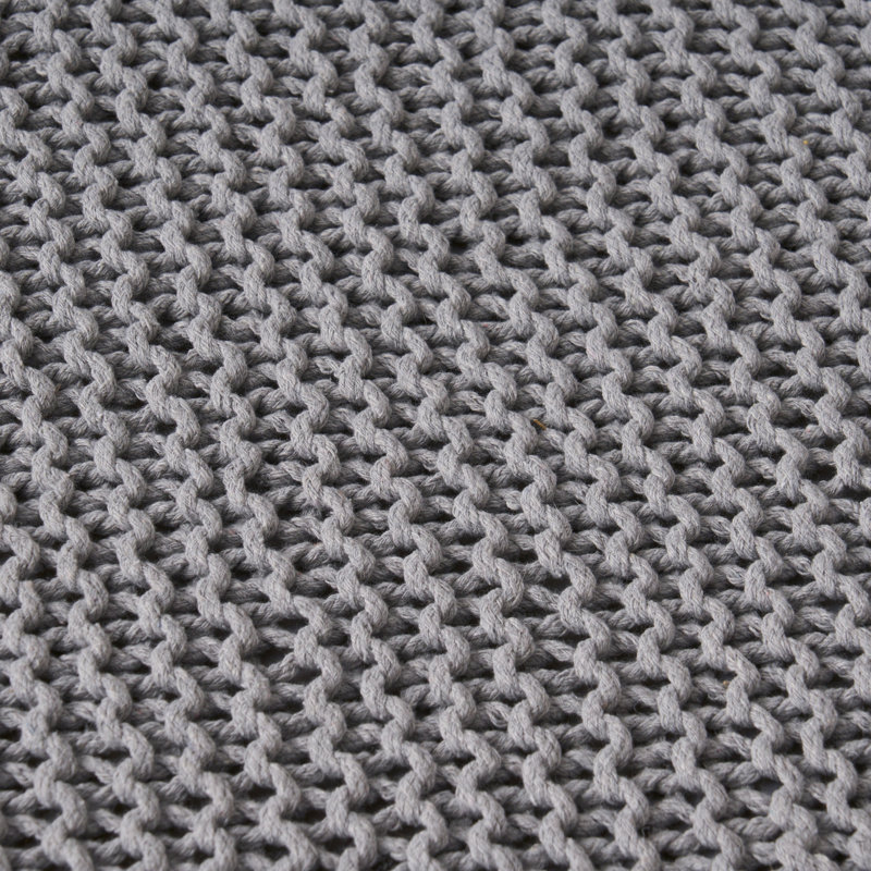 Cozy Knitted Ottoman Cube