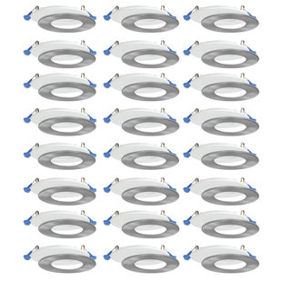 4.25'' Dimmable Air-Tight IC Rated LED Canless Recessed Lighting Kit (Set of 24)