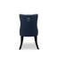 7 Piece Dining Set Consists of a Rectangle Kitchen Table with Butterfly Leaf and 6 Polyester Fabric Upholstered Chairs, Black-2004834044-1967141352