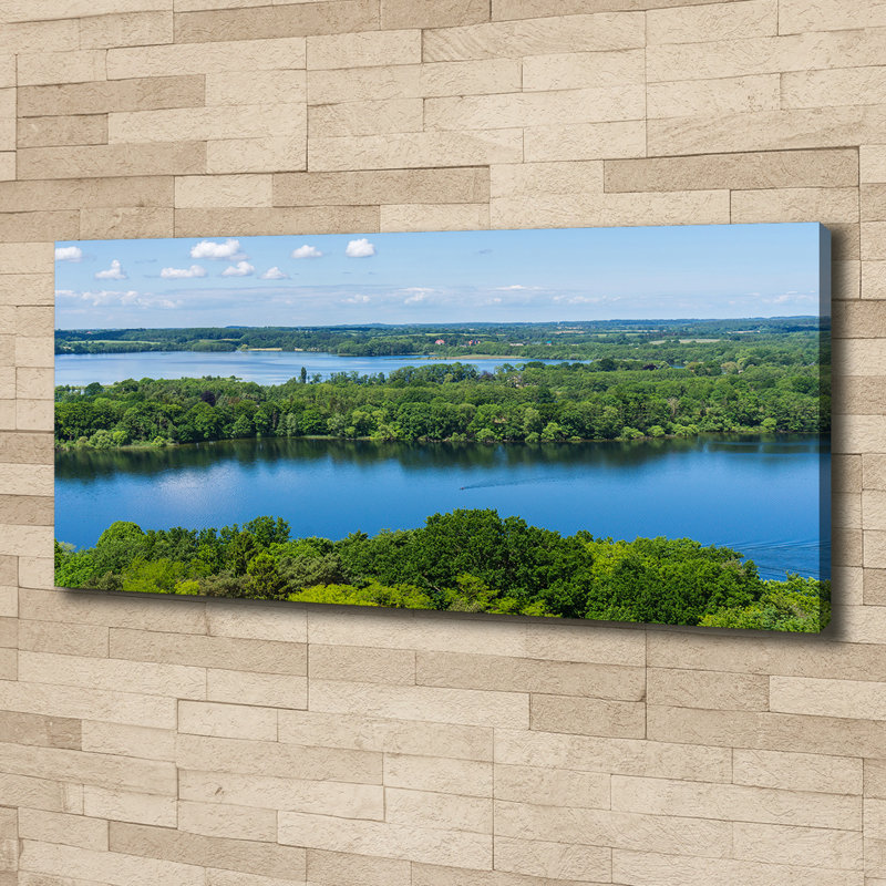 Forest By The Lake - No Frame Print on Canvas
