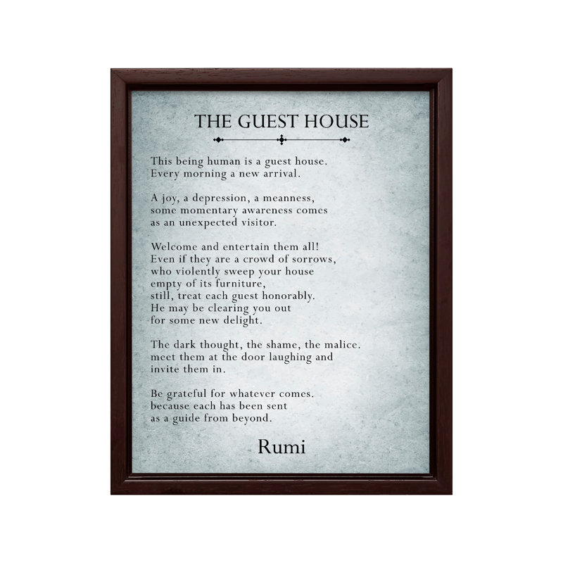 La maison d'amis, Canvas, 16"H x 20"W, Brown Framed