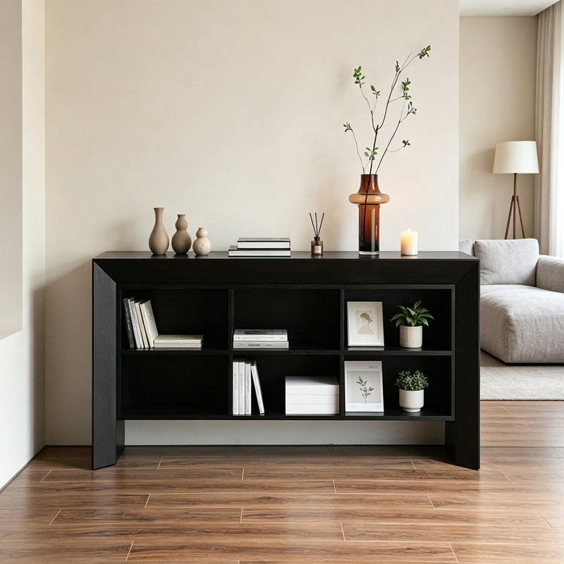 Armoire d'entrée Mid-Century noire