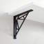 Ande Cast Iron Shelf Bracket - Black Powder Coat