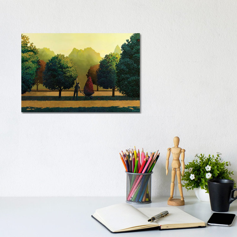 Greed by Ross Jones - Wrapped Canvas Painting, 20.32 cm H x 30.48 cm W