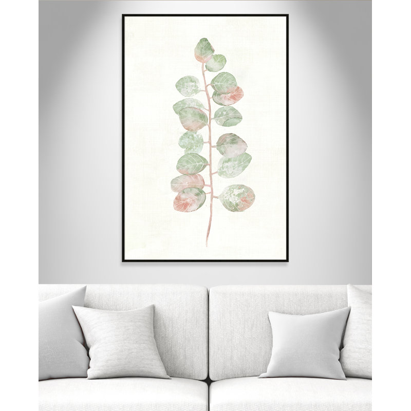 Florida Leaves I - reproduction d'art, Toile avec cadre espresso, H 61,5 po x l 41,5 po x P 2 po
