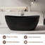 Baignoires de trempage profondes à surface solide 65 po x 33 po Fslefay-124538262