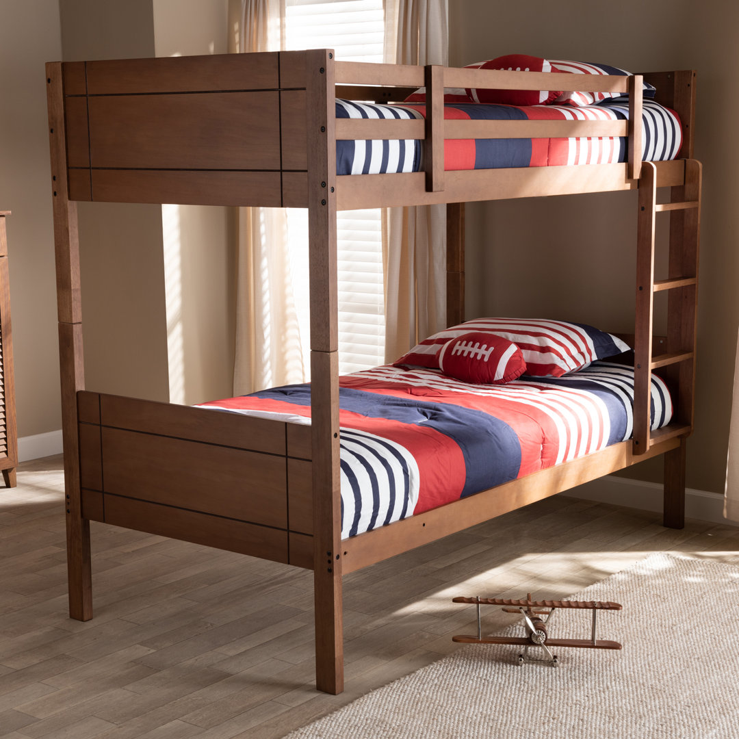 Keghan Twin over Twin Standard Bunk Bed Harriet Bee Bed Frame 
