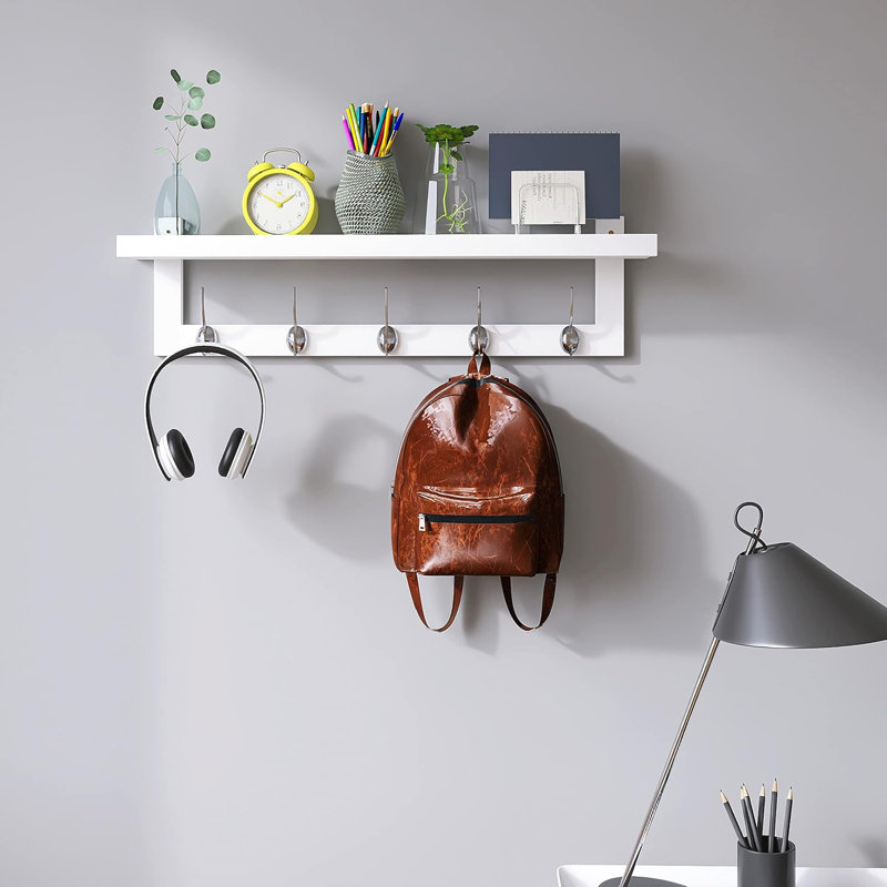 Wall 5 - Hook Coat Rack, Grey