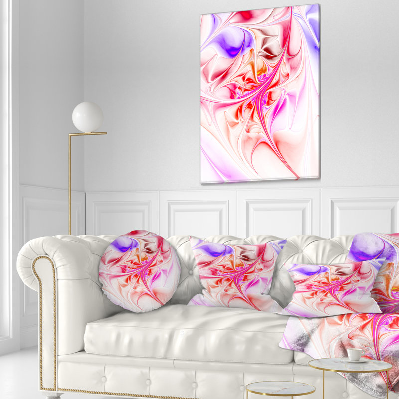 Coussin lombaire à motif abstrait fractal