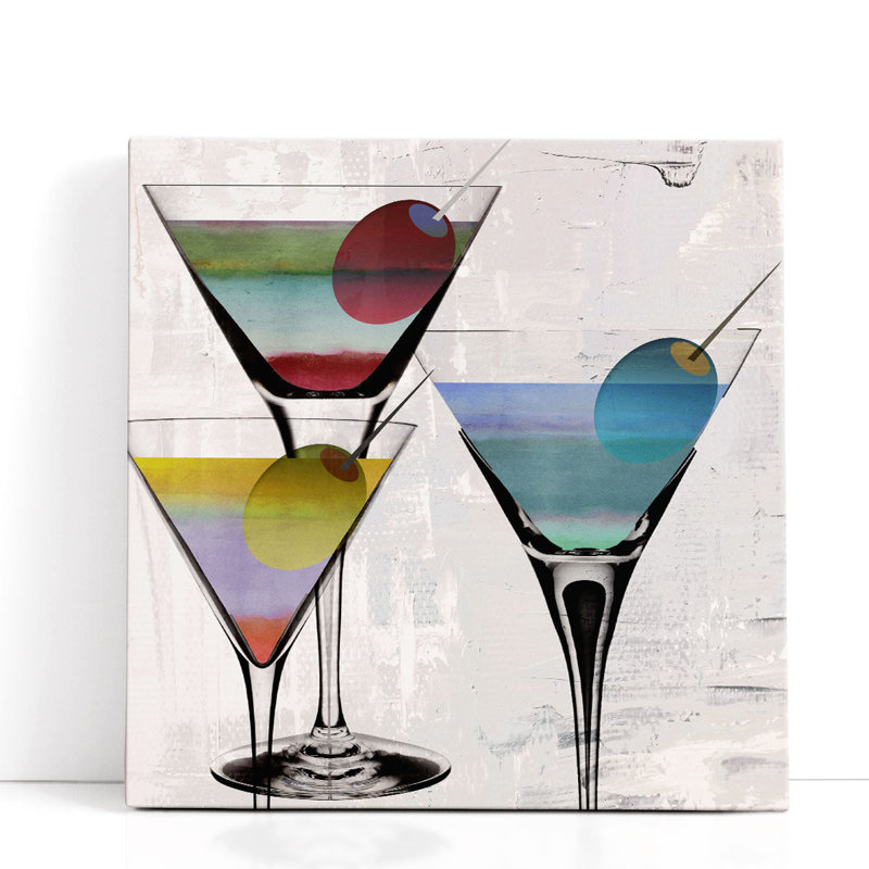 «Cafe Prism II», reproduction d'art sur toile, H 12 po x l 12 po