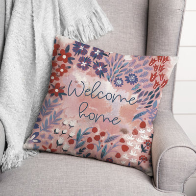 Floral Throw Pillow