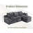 104'' Reversible Upholstered L-Shape Sectional Sofa-1115708804