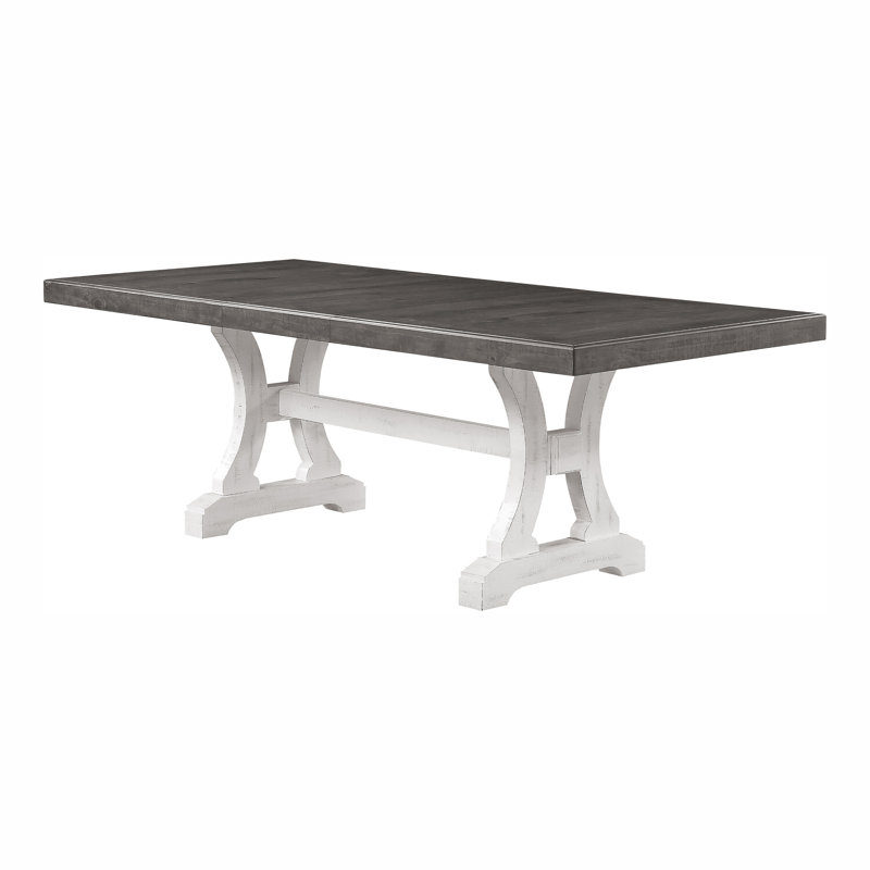 Joanie 86 " Extendable Rectangular with Solid Wood Base Dining Table
