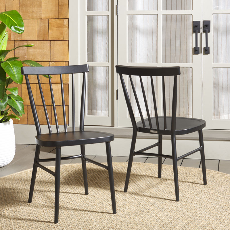 Core Spindle Chair Set Of 2, Black