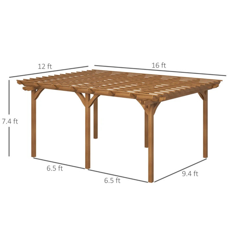 Wooden Gazebo,Outdoor Pergola Grape Trellis