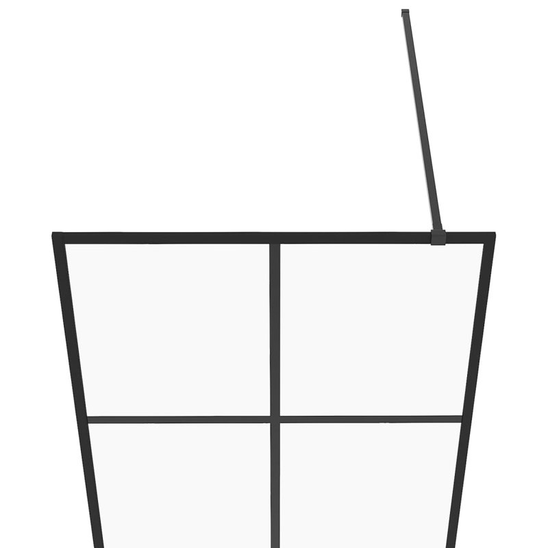 Osterhoudt Slab Semi-Frameless Shower Door with Clear Glass, 76.77cm H x 31.49cm W