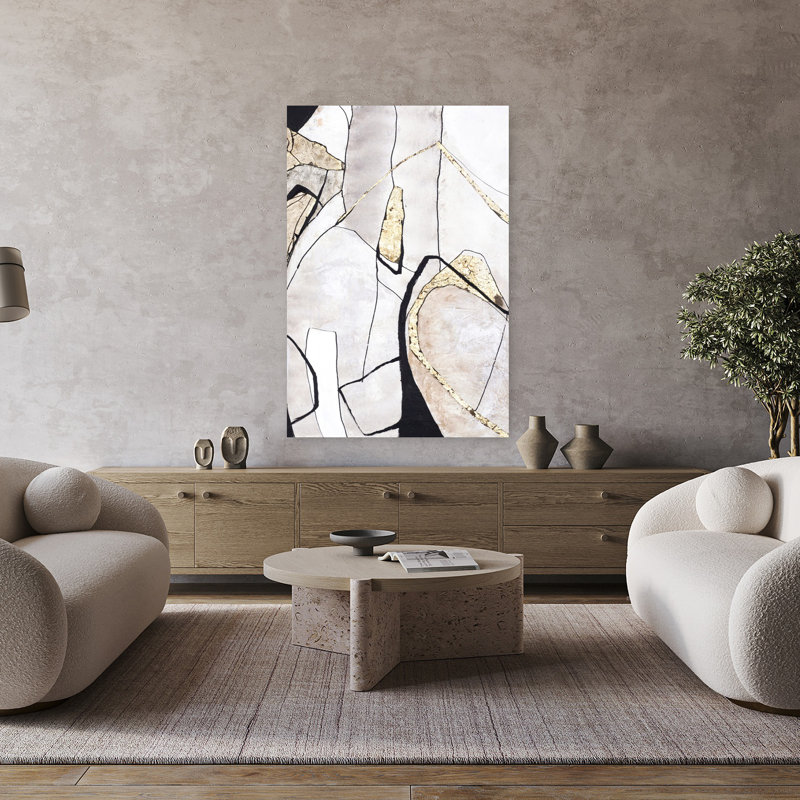 Art naturel abstrait de formes naturelles, H 48 po x l 32 po