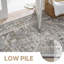 Oriental Area Rug, Washable Low Pile Vintage Area Rug-768714166