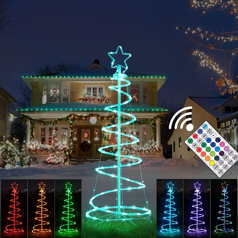 Guirlande de Noël 16 lumières décoratives, Bleu / Vert, 73