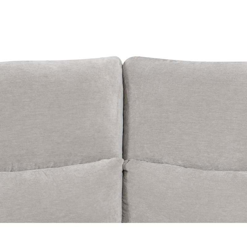 Cloverfield Armless Middle Seat Module - Grey