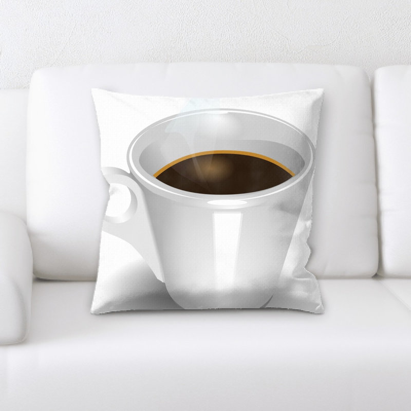 Coussin décoratif café