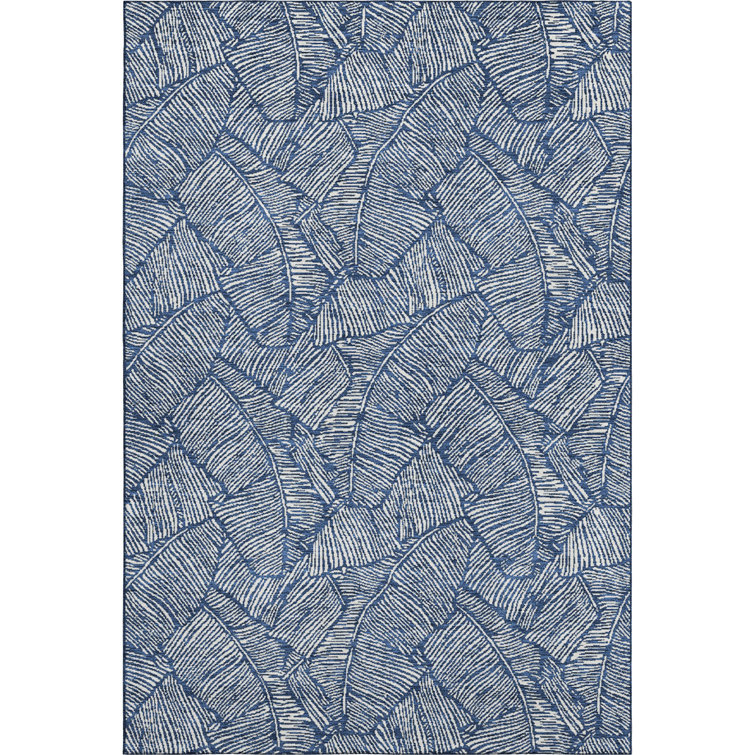 Premium Machine Washable Prisco Navy Rug